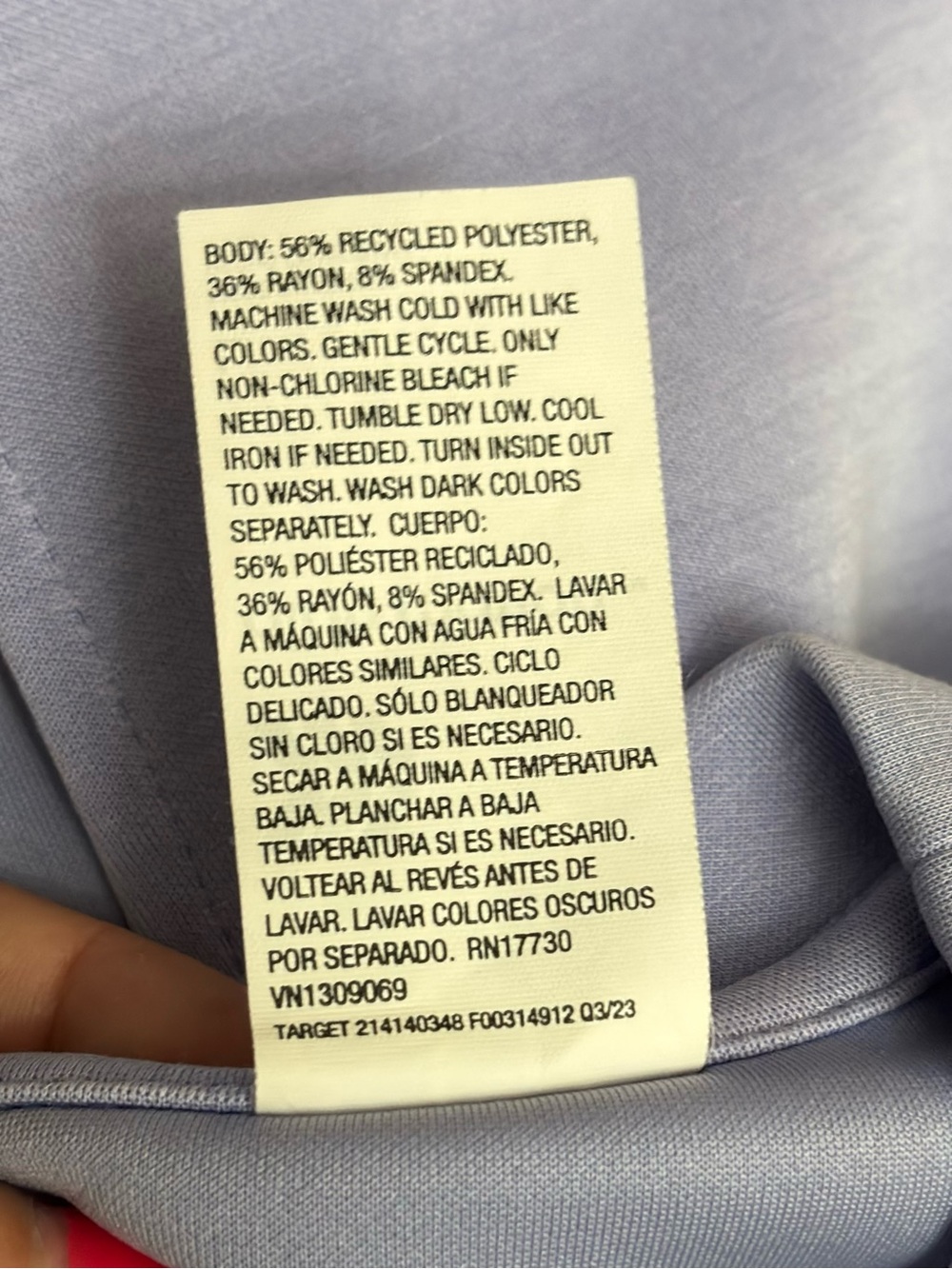 NWOT Sz L All in Motion Open Back Cropped Sweatshirt Iridescent Lilac Lavender - Picture 4 of 4